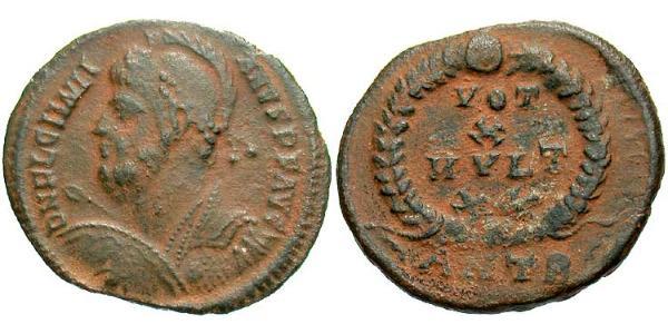 1 Follis /  AE3 羅馬帝國 青铜 尤利安
