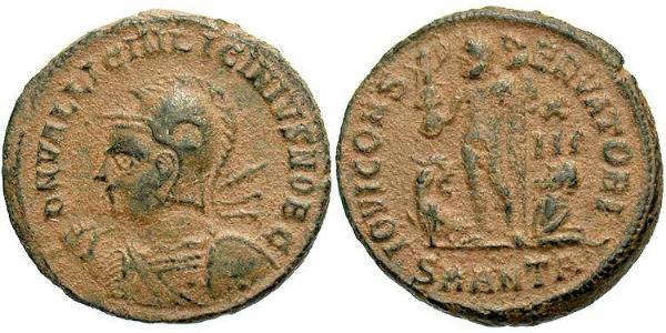1 Follis /  AE3 羅馬帝國 青铜 Licinius II (315-326)