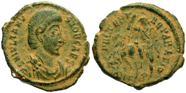 1 Follis /  AE3 羅馬帝國 青铜 尤利安