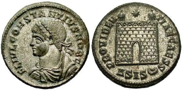 1 Follis /  AE3 羅馬帝國 青铜 君士坦提烏斯二世