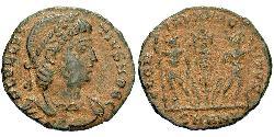 1 Follis /  AE4 Imperio romano (27BC-395) Bronce Dalmacio (?-337)