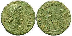 1 Follis /  AE4 Imperio romano (27BC-395) Bronce Constante I (320-350)