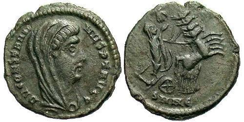 1 Follis /  AE4 Imperio romano (27BC-395) Bronce Constantino I (272 - 337)