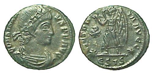 1 Follis /  AE4 Imperio romano (27BC-395) Bronce Constancio II (317 - 361)