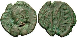 1 Follis /  AE4 Imperio romano de Occidente (285-476) Bronce Valentiniano III (419-455)