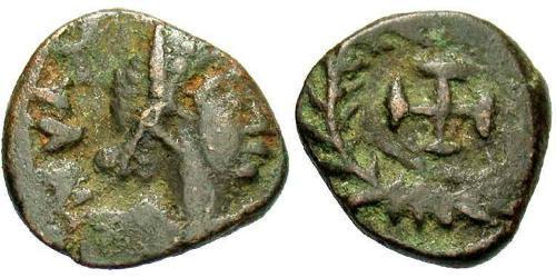 1 Follis /  AE4 Imperio romano de Occidente (285-476) Bronce Valentiniano III (419-455)