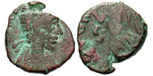 1 Follis /  AE4 Imperio romano de Occidente (285-476) Bronce Valentiniano III (419-455)