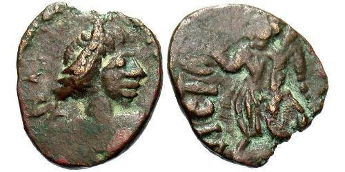 1 Follis /  AE4 Imperio romano de Occidente (285-476) Bronce Valentiniano III (419-455)