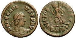 1 Follis /  AE4 Empire byzantin (330-1453) Bronze Arcadius (377-408)