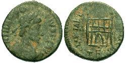 1 Follis /  AE4 Empire romain (27BC-395) Bronze Théodose I (347-395)