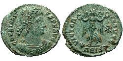 1 Follis /  AE4 Empire romain (27BC-395) Bronze Constance II (317 - 361)