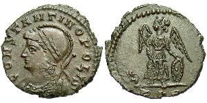 1 Follis /  AE4 Empire romain (27BC-395) Bronze 