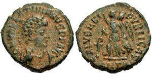 1 Follis /  AE4 Empire romain (27BC-395) Bronze Valentinien II (371-392)