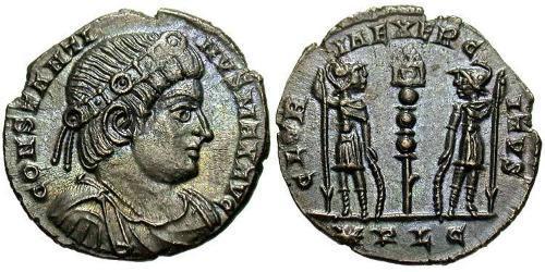 1 Follis /  AE4 Empire romain (27BC-395) Bronze Constantin I (272 - 337)