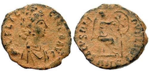 1 Follis /  AE4 Empire romain (27BC-395) Bronze Aelia Flacilla (?-385)