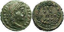 1 Follis /  AE4 Roman Empire (27BC-395) Bronze Constans I (320-350)