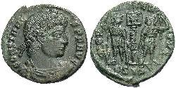 1 Follis /  AE4 Römische Kaiserzeit (27BC-395) Bronze Constans I (320-350)