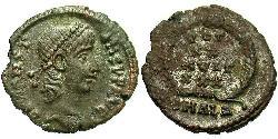 1 Follis /  AE4 Römische Kaiserzeit (27BC-395) Bronze Constans I (320-350)
