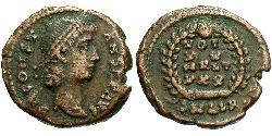 1 Follis /  AE4 Römische Kaiserzeit (27BC-395) Bronze Constans I (320-350)