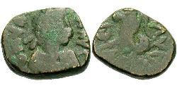 1 Follis /  AE4 Western Roman Empire (285-476) Bronze Valentinian III (419-455)