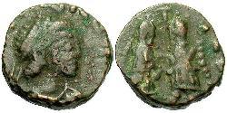 1 Follis /  AE4 Western Roman Empire (285-476) Bronze Valentinian III (419-455)