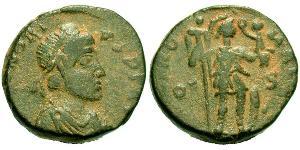 1 Follis /  AE4 Western Roman Empire (285-476) Bronze Honorius  (384-423)