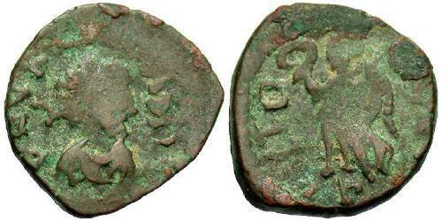 1 Follis /  AE4 Western Roman Empire (285-476) Bronze Valentinian III (419-455)