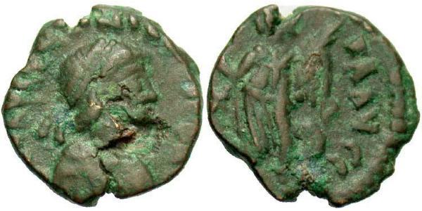 1 Follis /  AE4 Western Roman Empire (285-476) Bronze Valentinian III (419-455)