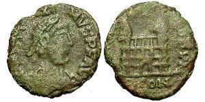 1 Follis /  AE4 Weströmisches Reich (285-476) Bronze Magnus Maximus (335-388)