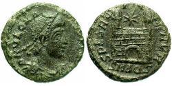 1 Follis /  AE4 Impero romano (27BC-395) Bronzo Magno Massimo (335-388)