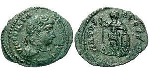 1 Follis /  AE4 Impero romano (27BC-395) Bronzo Costanzo II (317 - 361)