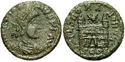 1 Follis /  AE4 Western Roman Empire (285-476) 青铜 Magnus Maximus (335-388)