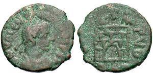 1 Follis /  AE4 Western Roman Empire (285-476) 青铜 瓦伦丁尼安三世