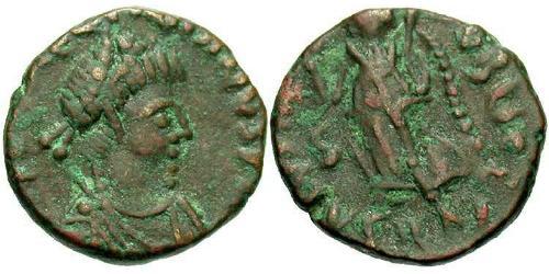 1 Follis /  AE4 Western Roman Empire (285-476) 青铜 瓦伦丁尼安三世