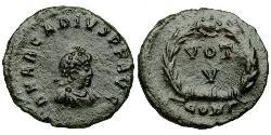1 Follis /  AE4 拜占庭帝国 青铜 阿卡狄奧斯