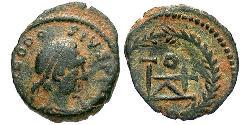 1 Follis /  AE4 拜占庭帝国 青铜 Theodosius II (401-450)
