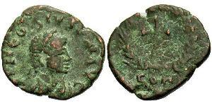 1 Follis /  AE4 拜占庭帝国 青铜 Theodosius II (401-450)
