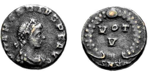 1 Follis /  AE4 拜占庭帝国 青铜 阿卡狄奧斯