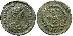 1 Follis /  AE4 羅馬帝國 青铜 Theodosius I (347-395)