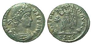 1 Follis /  AE4 羅馬帝國 青铜 君士坦提烏斯二世
