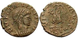 1 Follis /  AE4 羅馬帝國 青铜 君士坦斯一世