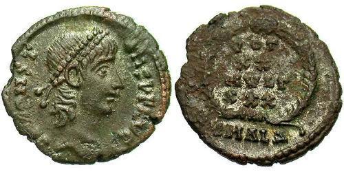 1 Follis /  AE4 羅馬帝國 青铜 君士坦斯一世
