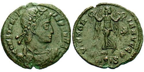 1 Follis /  AE4 羅馬帝國 青铜 君士坦提烏斯二世