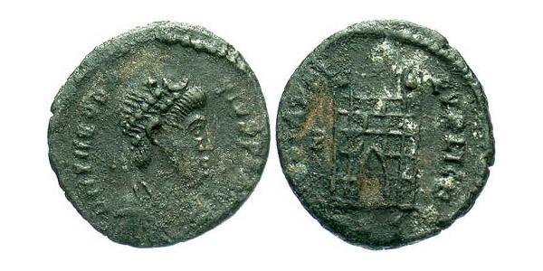 1 Follis /  AE4 羅馬帝國 青铜 Theodosius I (347-395)