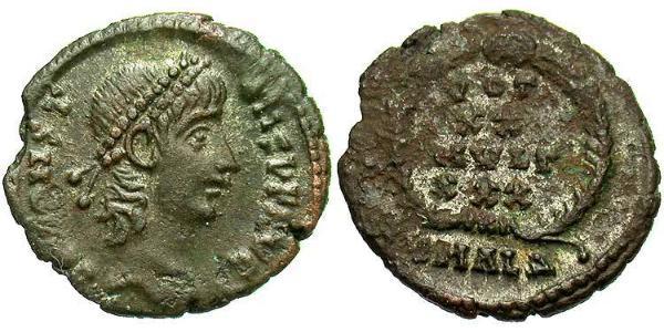 1 Follis /  AE4 羅馬帝國 青铜 君士坦斯一世