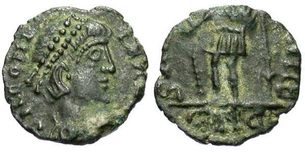 1 Follis /  AE4 羅馬帝國 青铜 君士坦提烏斯二世
