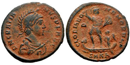 1 Follis / كرونا دنماركي AE2 Imperio romano de Occidente (285-476) Bronce Graciano (359-383)