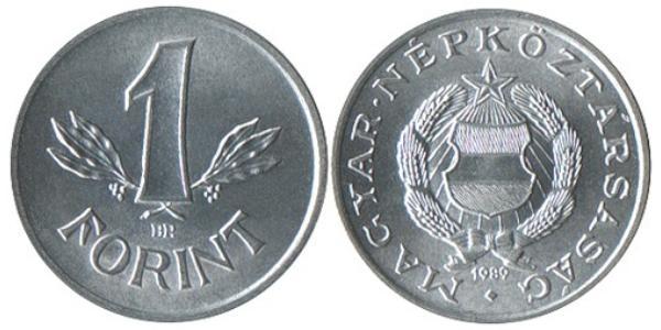 1 Forint República Popular de Hungría (1949 - 1989) Aluminio/Plata 