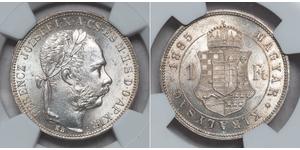 1 Forint Autriche-Hongrie (1867-1918) Argent Franz Joseph I (1830 - 1916)