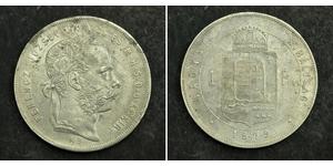 1 Forint Autriche-Hongrie (1867-1918) Argent Franz Joseph I (1830 - 1916)